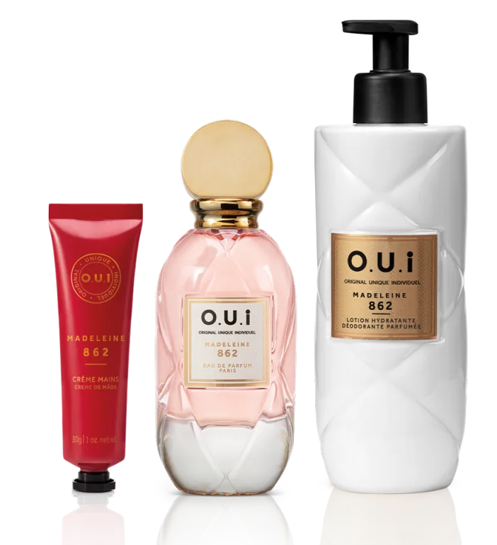 Combo Madeleine 862: Eau De Parfum 75ml + Loção Corporal 400ml + Creme Para Mãos 30g