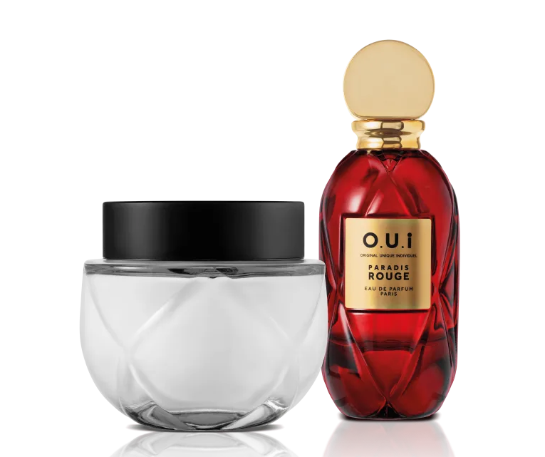 Kit O.U.i Paradis Rouge - Eau de Parfum 75ml + Crème Riche 200g