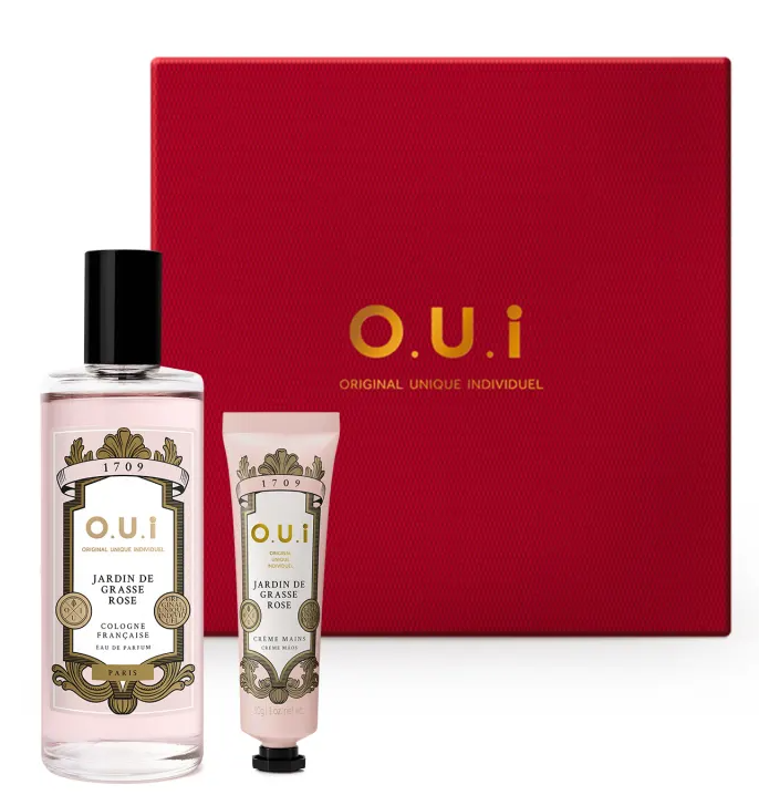 Combo Jardin de Grasse Rose: Eau de Parfum 100ml + Creme de Mãos 30g + Caixa Presenteável M