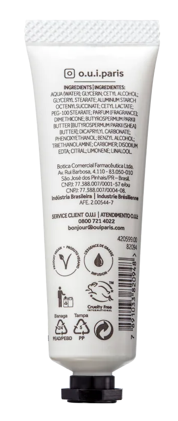 O.U.i Creme Hidratante para as Mãos Jardin de Grasse 30g