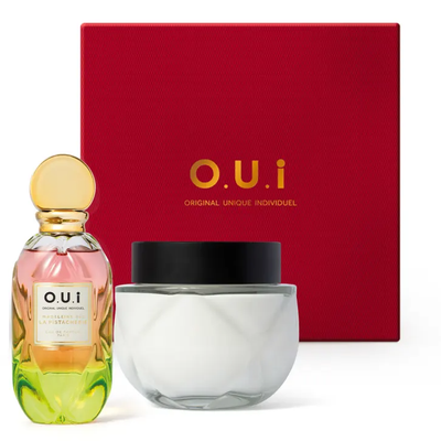 Combo Madeleine 862 La Pistacherie: Eau de Parfum 75ml + Creme Riche 200g + Caixa Vermelha M