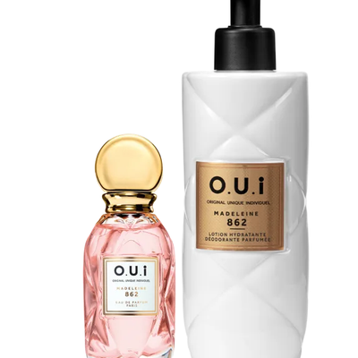 Combo O.U.i Madeleine 862: Eau de Parfum 30ml + Loção Hidratante Desodorante Corporal 400ml