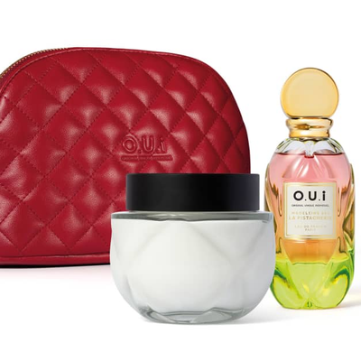 Combo Madeleine 862 La Pistacherie: Eau de Parfum 75ml + Creme Riche 200g + Nécessaire