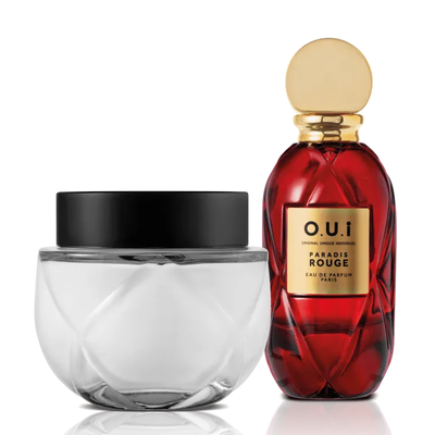 Kit O.U.i Paradis Rouge - Eau de Parfum 75ml + Crème Riche 200g