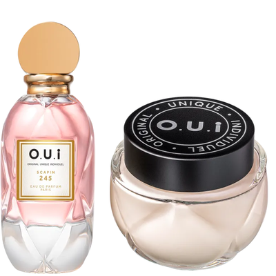Conjunto Scapin 245 & L’Amour-Esse 142 O.U.i Feminino - Eau de Parfum 75ml + Hidratante Corporal 200g