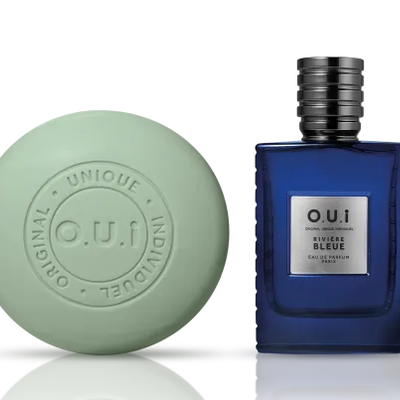 Kit O.U.i Rivière Bleue Masculino - Eau de Parfum 30ml + Sabonete de Barbear 90g