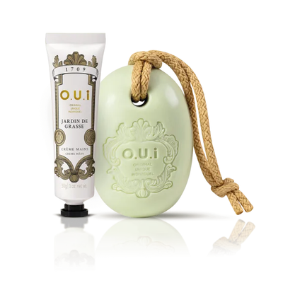 Kit O.U.i Jardin de Grasse - Sabonete em Barra 190g + Creme de Mãos 30g