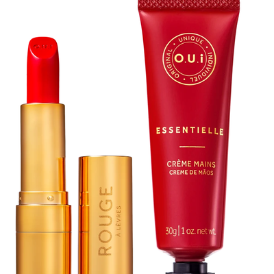 Kit O.U.i Rouge Luxe Essentielle - Batom 3,5g + Creme de Mãos 30g
