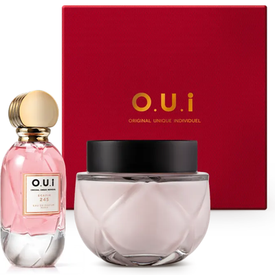 Combo O.U.i Scapin 245: Eau de Parfum 75ml + Hidratante Desodorante + Caixa M